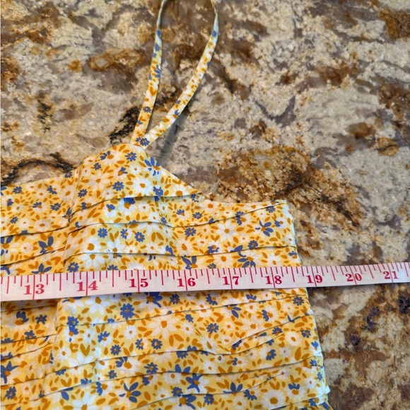 🔥 New GAP® Yellow Floral Babydoll Dress size XL X-Large NWT - Picture 7 of 11
